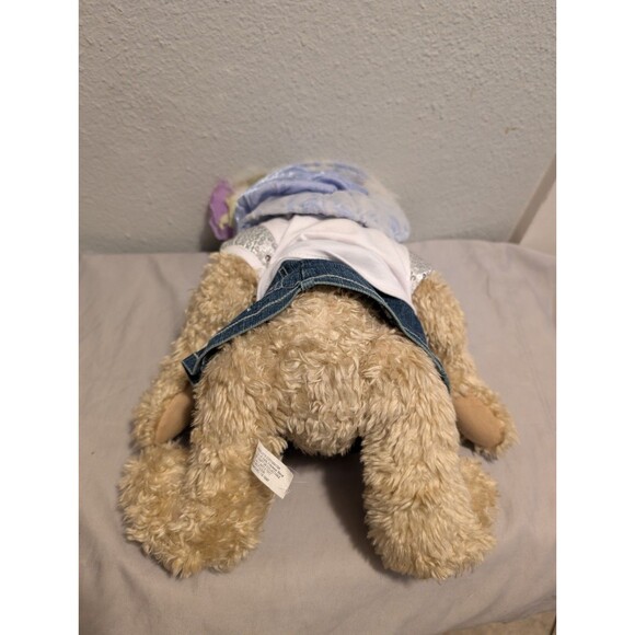 Vintage Helter Collectible Bear 18” w/ Hannah Montana Shirt Jean Skirt Bonnet - Picture 4 of 7